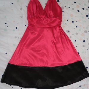 Cute Elegant Circle Hot Pink Dress